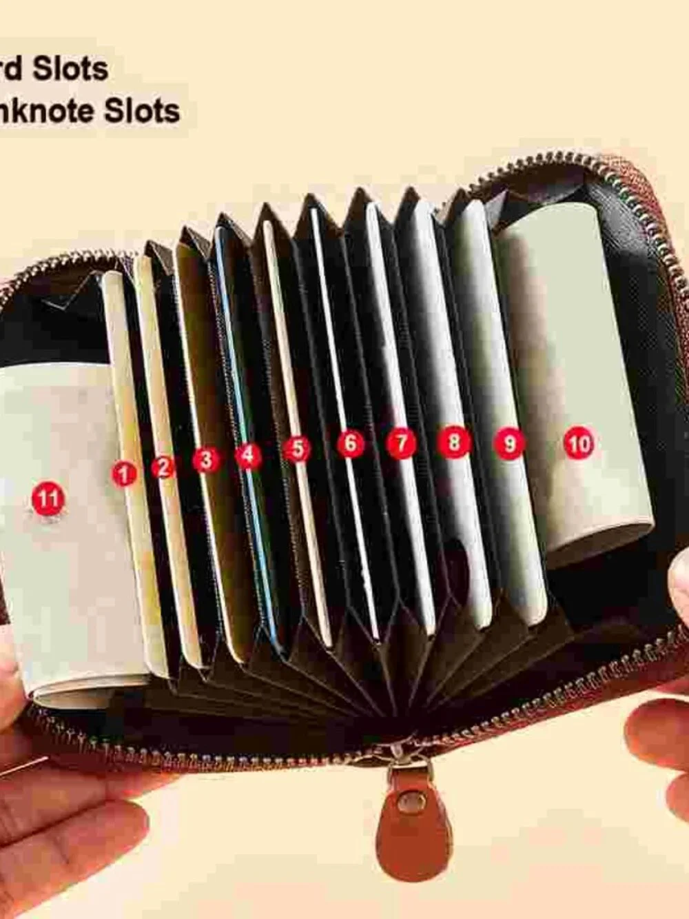 RFID Leather Wallet Trifold Money Clip Men Fathers Day Gift
